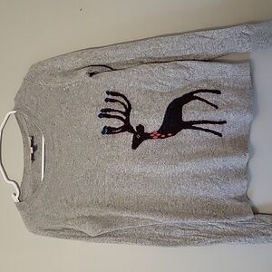 LOFT Wool Blend Reindeer Sweater